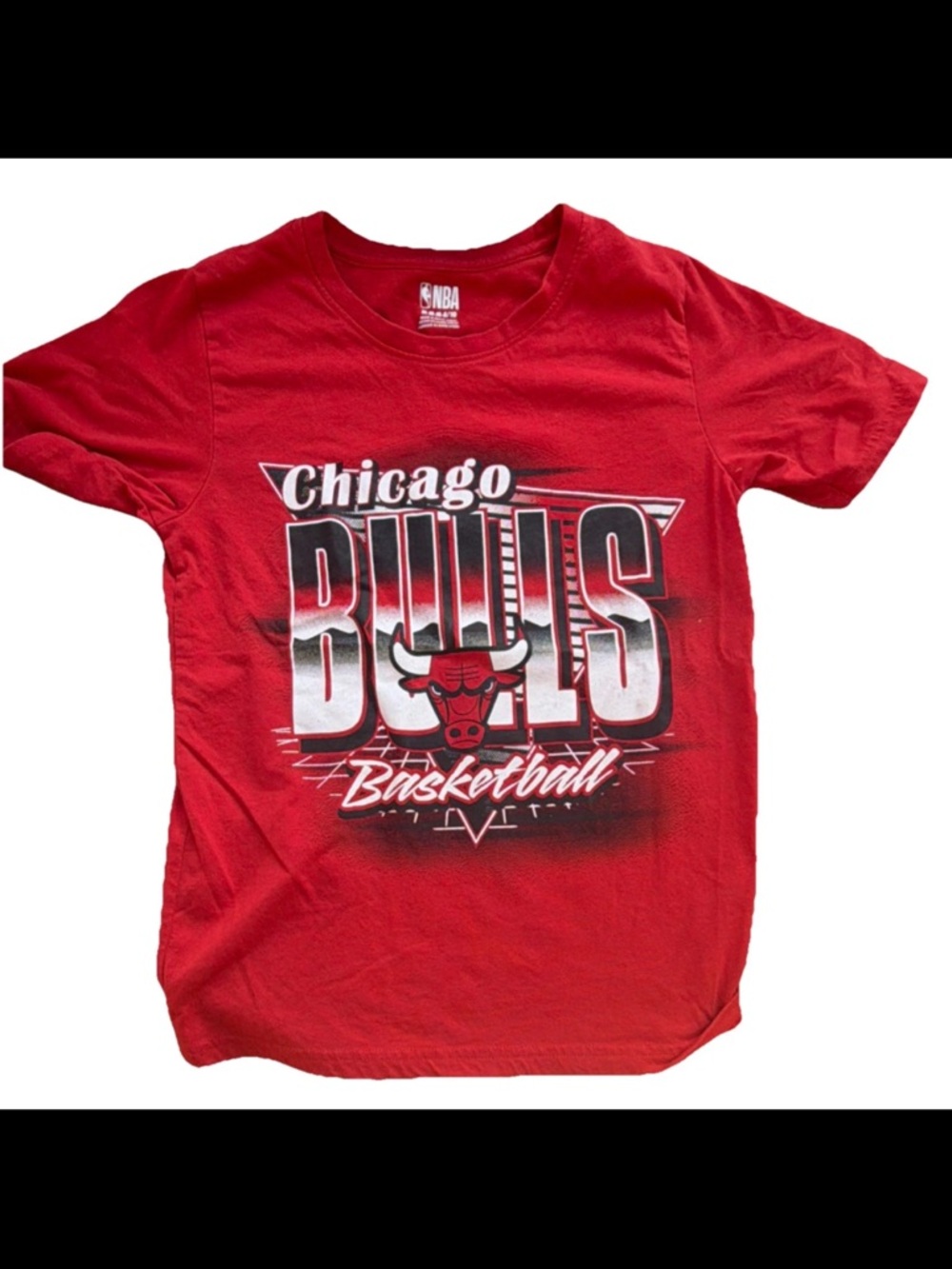 NBA Chicago Bulls Red Graphic Short Sleeve Tee